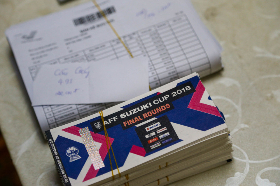 Thời gian chuyển phát toàn bộ số vé khách hàng đã đăng ký hình thức chuyển qua Bưu điện được thực hiện trong 2 ngày (13/12 - 14/12/2018). (Ảnh: Minh Sơn/Vietnam+)