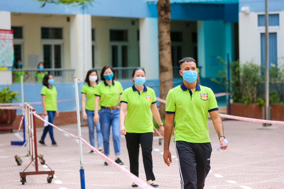 Năm nay, toàn thành phố Hà Nội có 188 điểm thi với hơn 101.000 học sinh đăng ký tham dự kỳ thi. (Ảnh: Minh Sơn/Vietnam+)