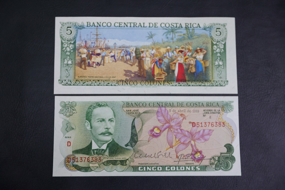 Tờ tiền của Costa Rica với ý nghĩa thuận mua vừa bán. (Ảnh: Minh Sơn/Vietnam+)