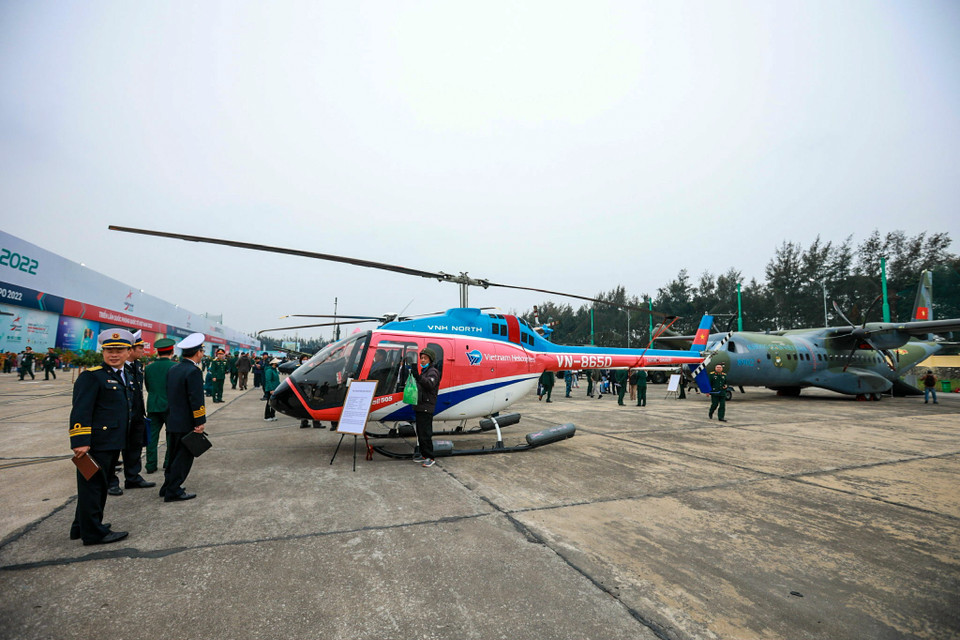 Máy bay trực thăng AW-189 số hiệu VN-8645 của Công ty Trực thăng Miền Nam. (Ảnh: Vietnam+)