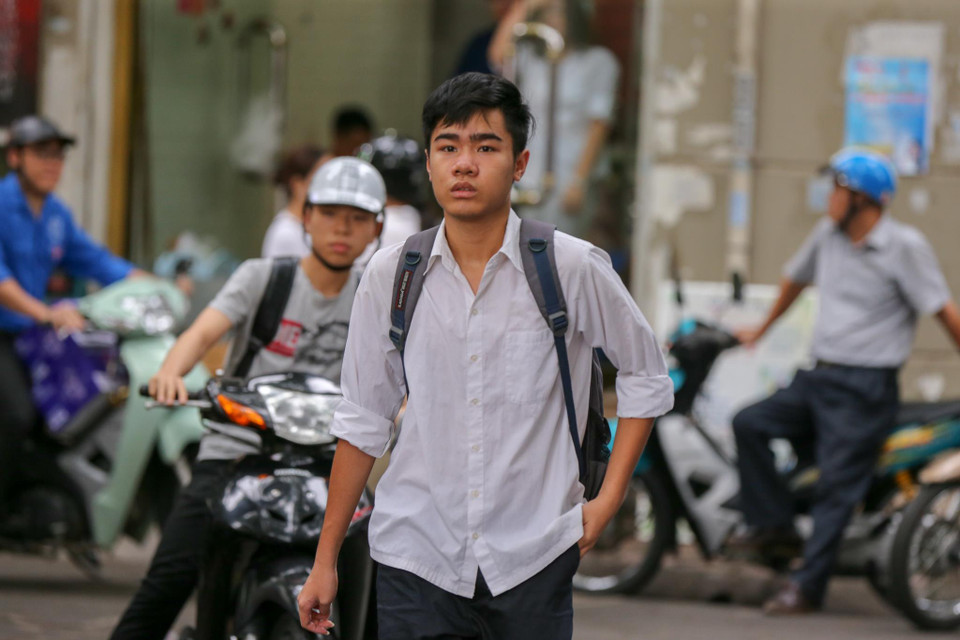 Sau một thời gian dài nắng nóng, thời tiết tại Thủ đô đã dịu mát hơn báo hiệu một kỳ thi dễ chịu cho các sĩ tử. (Ảnh: Minh Sơn/Vietnam+)