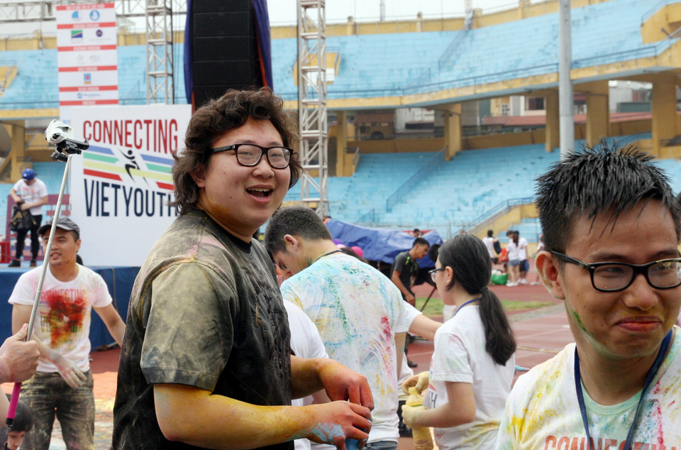 Sự vui vẻ, thoải mái mà chương trình mang đến cho người tham gia. (Ảnh: Doãn Đức/Vietnam+)