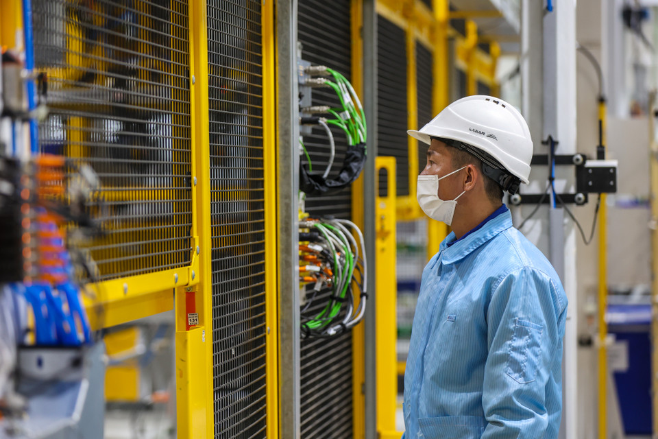 Giai đoạn 2 nhà máy sẽ được mở rộng để sản xuất các tế bào pin và nâng cao công suất tới 1 triệu pack pin/năm. (Ảnh: Minh Sơn/Vietnam+)