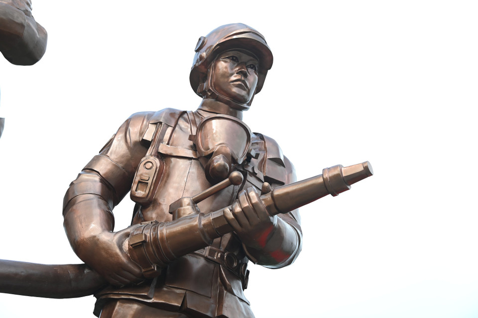 Chia sẻ về công trình tượng đài này, các nhà khoa học, kiến trúc sư, họa sĩ, nhà điêu khắc trong Hội đồng nghệ thuật đều đánh giá rất cao cả về nội dung và hình thức thể hiện. (Ảnh: PV/Vietnam+)