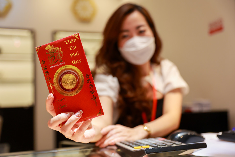 Một sản phẩm vàng tại Phú Quý. (Ảnh: Minh Sơn/Vietnam+)