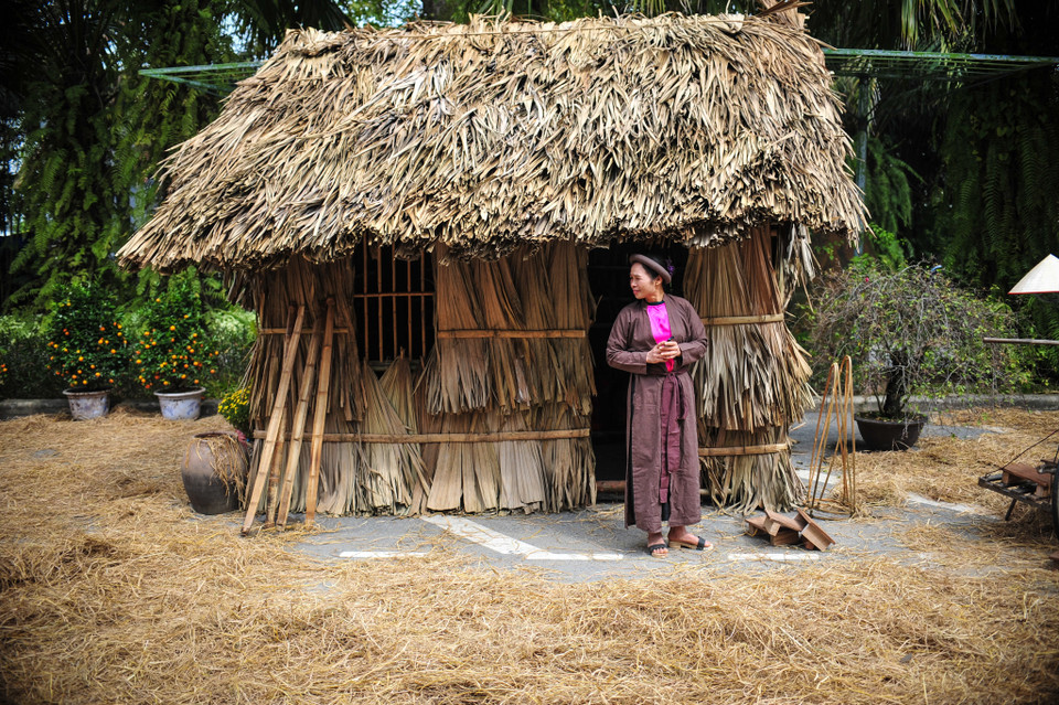 Thế nhưng giữa Thủ đô, phiên chợ quê truyền thống được tái hiện một cách sinh động. (Ảnh: PV/Vietnam+)