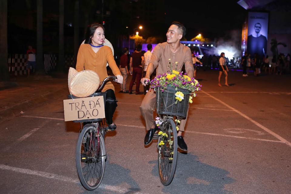 Tiểu Anh (Hà Nội) cho biết, bạn rất thích khi lần đầu được đóng vai một cô gái nông thôn. (Ảnh: PV/Vietnam+)