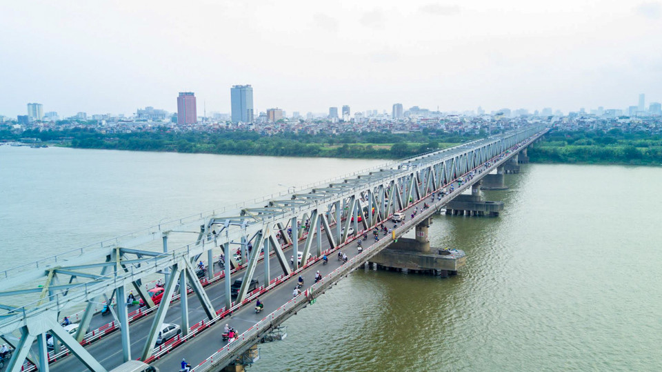 Cầu Chương Dương xây dựng từ 1983 đến 1986. (Ảnh: Vietnam+)