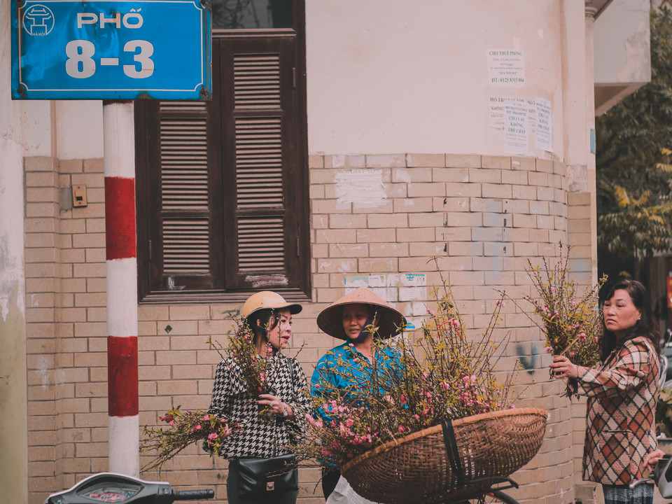 Phố 8/3 dài khoảng 500m, chạy từ bờ Tây sông Kim Ngưu đến phố Quỳnh Mai (quận Hai Bà Trưng). (Ảnh: Minh Sơn/Vietnam+)