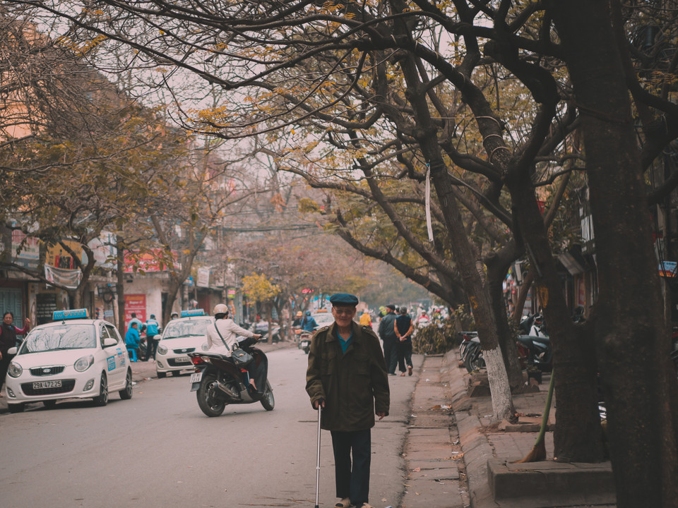 Con phố nhỏ nằm lẩn khuất gần phố Quỳnh Mai, không nhiều người dân Hà Nội biết đến sự tồn tại của con phố này. (Ảnh: Minh Sơn/Vietnam+)