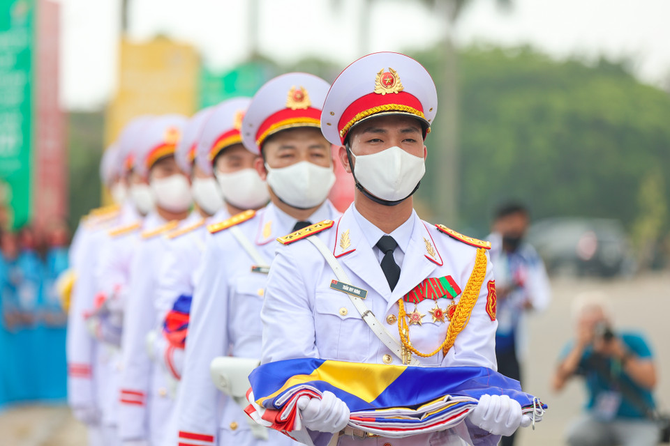 11 quốc gia tham dự đại hội thể thao Đông Nam Á đã tham dự Lễ thượng cờ SEA Games 31. (Ảnh: Minh Sơn/Vietnam+)