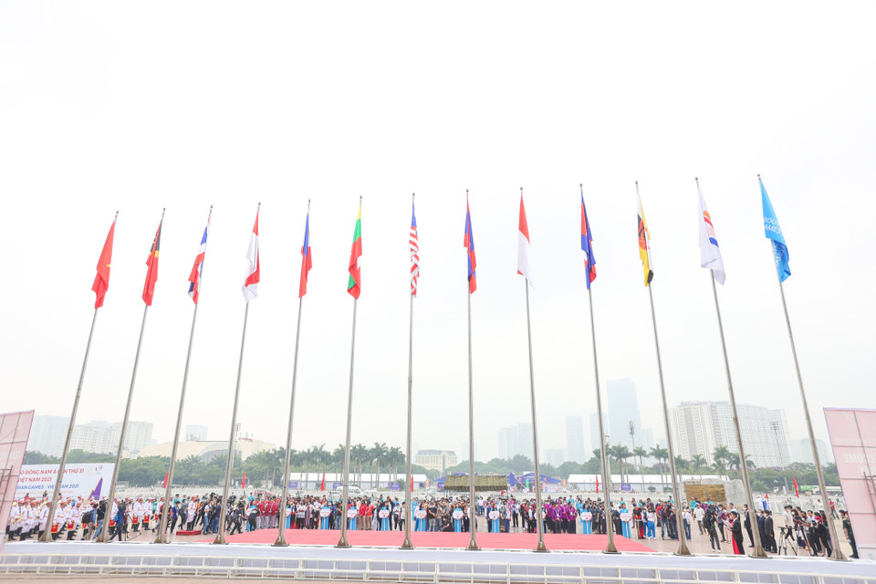 Lễ khai mạc SEA Games 31 sẽ được tổ chức tại sân Mỹ Đình vào lúc 19 giờ ngày 12/5. (Ảnh: Minh Sơn/Vietnam+)