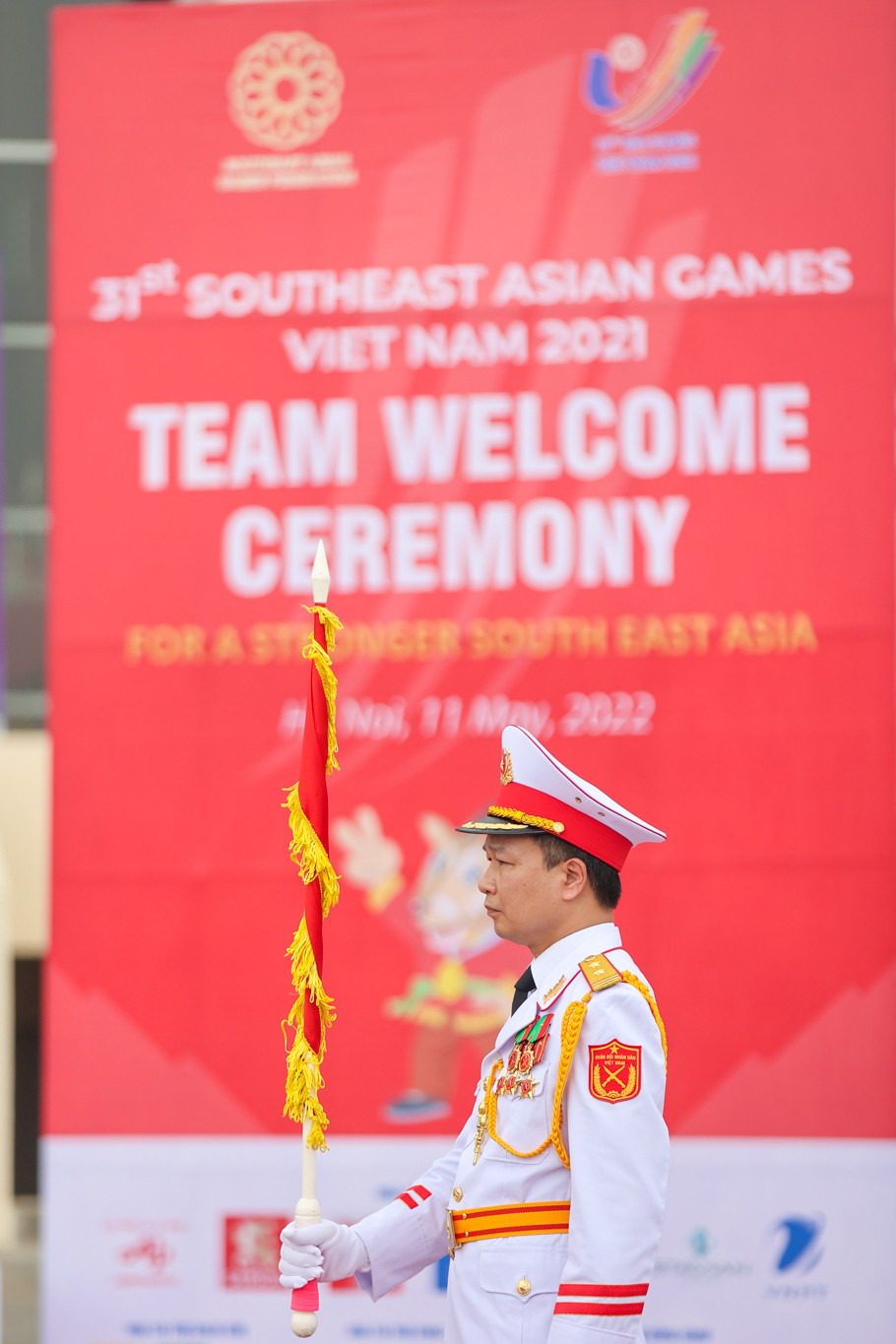 Tại Lễ thượng cờ của SEA Games 31, nước chủ nhà Việt Nam đã mang đến những trải nghiệm đáng nhớ cho các vận động viên tham gia tranh tài tại Đại hội. (Ảnh: Minh Sơn/Vietnam+)