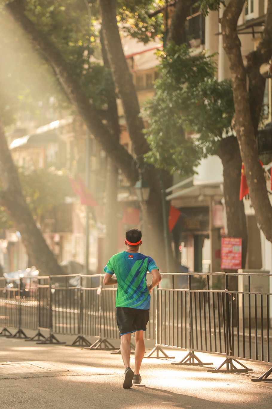 Thời tiết mùa Thu Hà Nội rất phù hợp cho các giải chạy diễn ra thành công. (Ảnh: Minh Sơn/Vietnam+)