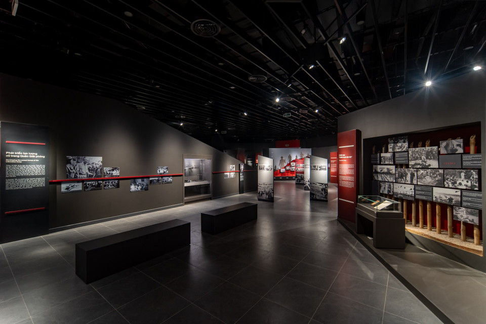 Phong cách thiết kế, bố trí hiện đại bên trong bảo tàng. (Ảnh: Minh Sơn/Vietnam+)