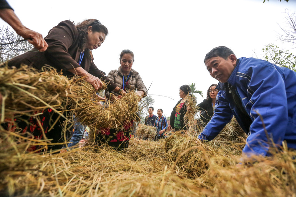Đây là lễ hội văn hóa truyền thống được dân làng tổ chức để tưởng nhớ công ơn của Phan Tây Nhạc. Phan Tây Nhạc được vua Hùng thứ 18 phong cho làm tướng vì có sức khỏe và văn võ song toàn. (Ảnh: Minh Sơn/Vietnam+)