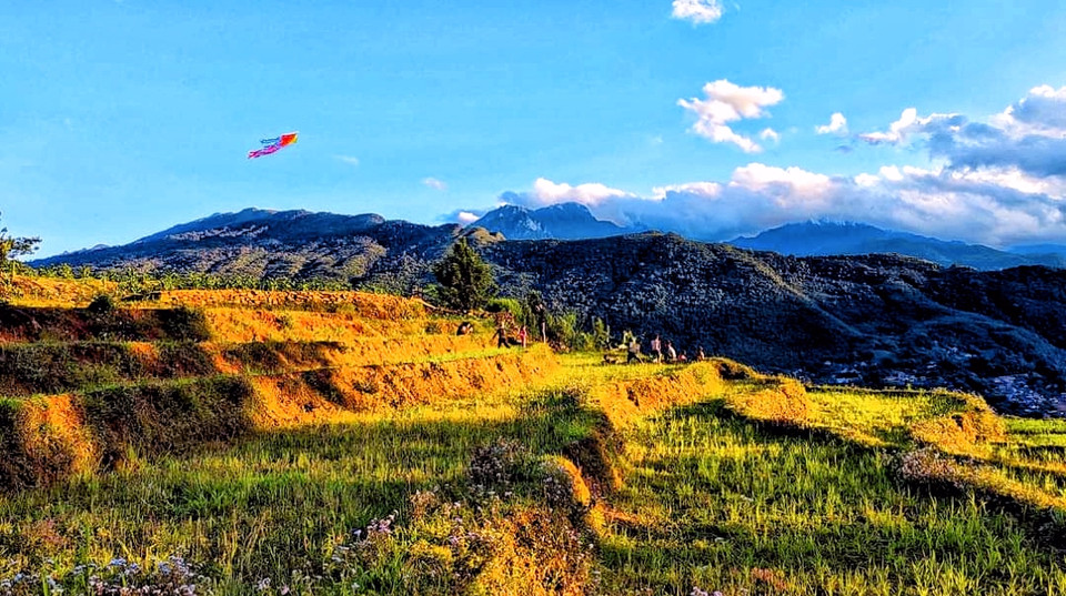 Ảnh được chụp thời điểm tháng Chín ở Ngải Thầu, Thiên Sinh, Choản Thèn thuộc xã Y Tý (huyện Bát xát tỉnh Lào Cai). (Ảnh: Đỗ Hùng/Vietnam+)