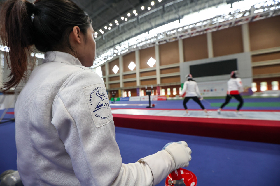 Tuy nhiên các kiếm thủ của Việt Nam đã sẵn sàng để tranh tài. Đấu kiếm Việt Nam sẽ nỗ lực, quyết tâm đạt các kết quả tốt nhất ở SEA Games 31 lần này và 2 mũi nhọn được chờ đợi không ngoài kiếm thủ Vũ Thành An, Nguyễn Tiến Nhật. (Ảnh: Minh Sơn/Vietnam+)