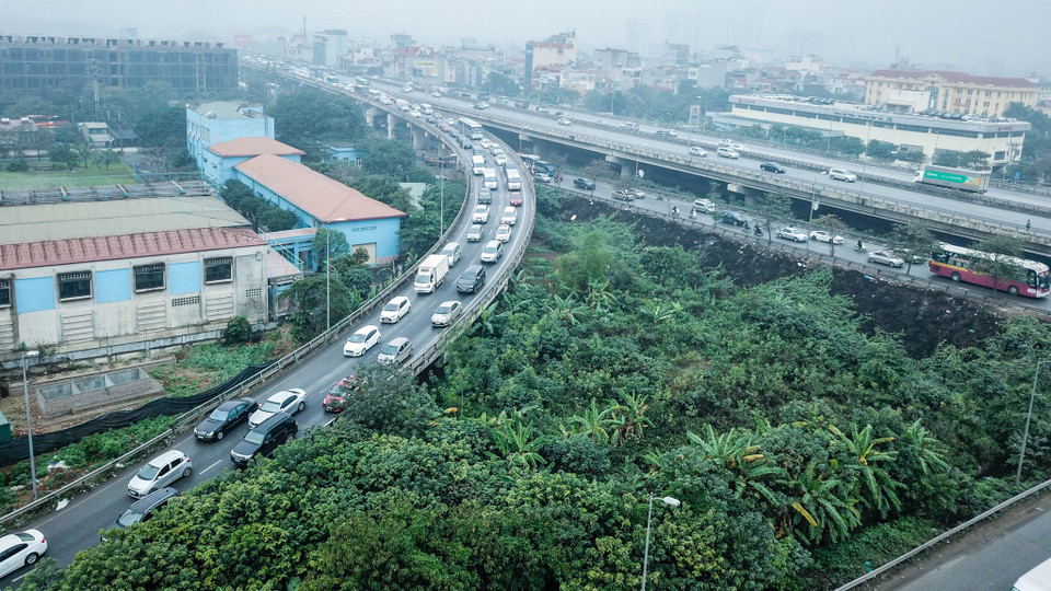 Đại diện quản lý các bến xe cho hay tình trạng ùn tắc không diễn ra như các dịp nghỉ Tết trước là do người dân đã nghỉ Tết từ trước đó và đã về quê. (Ảnh: PV/Vietnam+)