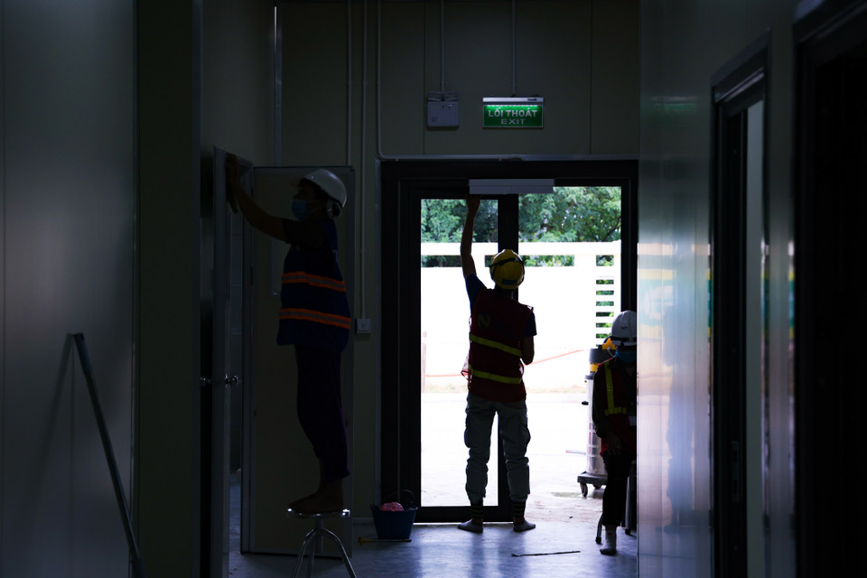 Khi đi vào hoạt động, bệnh viện Đại học y sẽ phối hợp với bệnh viện Bệnh nhiệt đới Trung Ương điều trị các ca bệnh nặng, nguy kịch tại Hà Nội và các tỉnh phía Bắc. (Ảnh: Minh Sơn/Vietnam+)