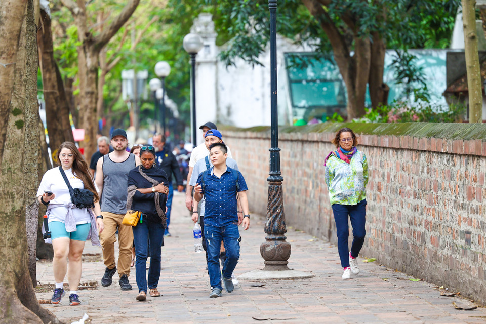 Việc xây dựng không gian văn hóa, phố đi bộ Văn Miếu - Quốc Tử Giám dự kiến được lập đề án triển khai vào năm 2023. (Ảnh: Minh Sơn/Vietnam+)