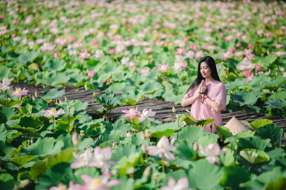 Mùa hè không phải là mùa cao điểm du lịch ở Ninh Bình, song địa phương đã có thêm những địa điểm mới thu hút du khách như ở Hang Múa. (Ảnh: Minh Sơn/Vietnam+)