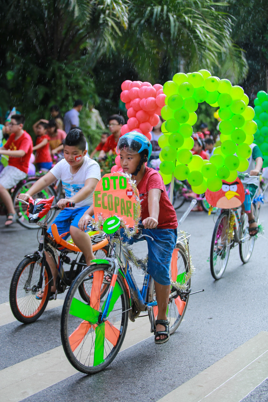 Quãng đường diễu hành của các bé sẽ dài khoảng 600m. (Ảnh: Minh Sơn/Vietnam+)