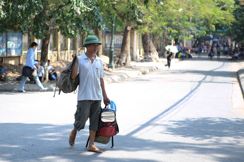 Theo số liệu thống kê của trường, đợt thi này có sự tham gia của 43.350 thí sinh. (Ảnh: Minh Sơn/Vietnam+)