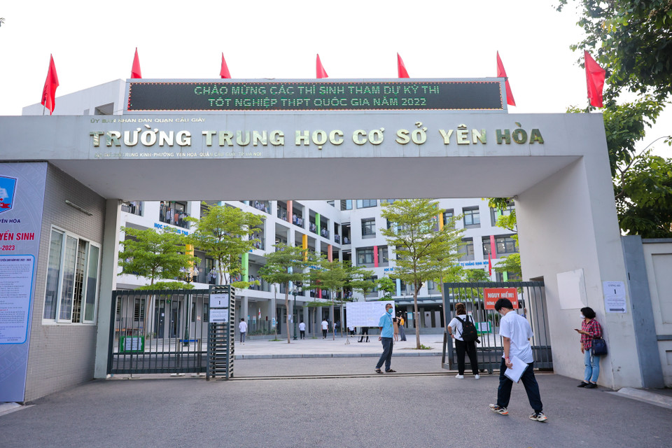 Sáng 7/7, các thí sinh tham dự Kỳ thi tốt nghiệp THPT năm 2022 sẽ bắt đầu môn thi đầu tiên là Ngữ văn. (Ảnh: Minh Sơn/Vietnam+)