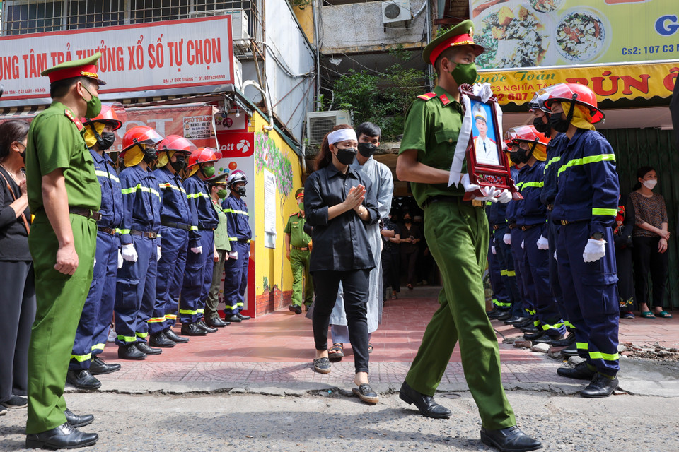 Lễ tang 3 chiến sỹ sẽ diễn ra từ 13 giờ đến 17 giờ ngày 5/8 tại Nhà tang lễ quốc gia. (Ảnh: PV/Vietnam+)