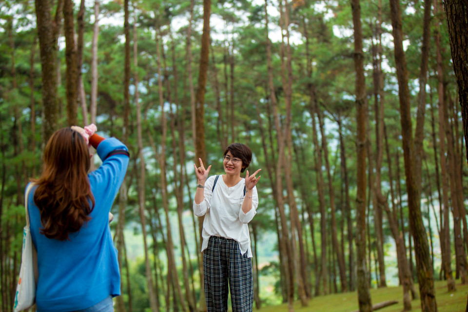 Không chỉ là điểm tham quan nổi bật mà đây còn là nơi thu hút những ai mê chụp ảnh. (Ảnh: Minh Sơn/Vietnam+)