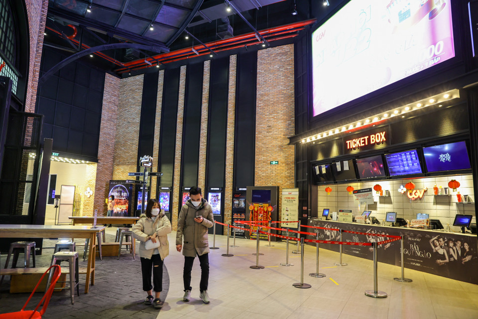 Ong Ngọc - Quản lý cụm rạp CGV tại Aeon Mall Long Biên cho biết, CGV đã rất nhanh chóng chuẩn bị về nhân lực, cơ sở vật chất cho ngày mở cửa trở lại. (Ảnh: Minh Sơn/Vietnam+)