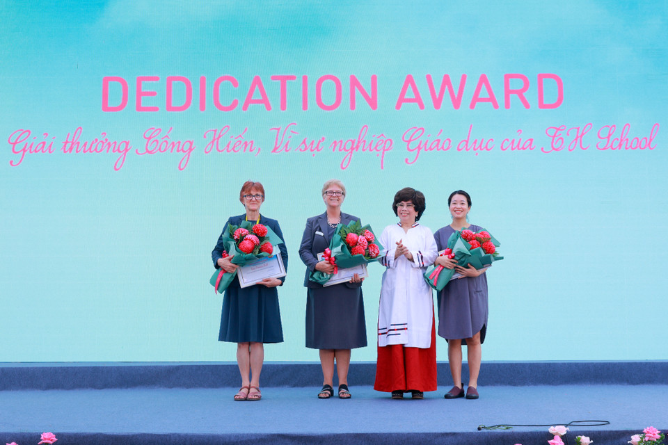 Bài Thái Hương cũng nhấn mạnh: 'Dù trong bất cứ hoàn cảnh nào, chúng tôi luôn giữ đúng cam kết để TH School vận hành như ý tưởng khởi tạo ngôi trường này: Trẻ em Việt Nam có quyền được đón nhận nền giáo dục đẳng cấp quốc tế với môi trường và trang thiết bị tốt nhất.' (Ảnh: Minh Sơn/Vietnam+)