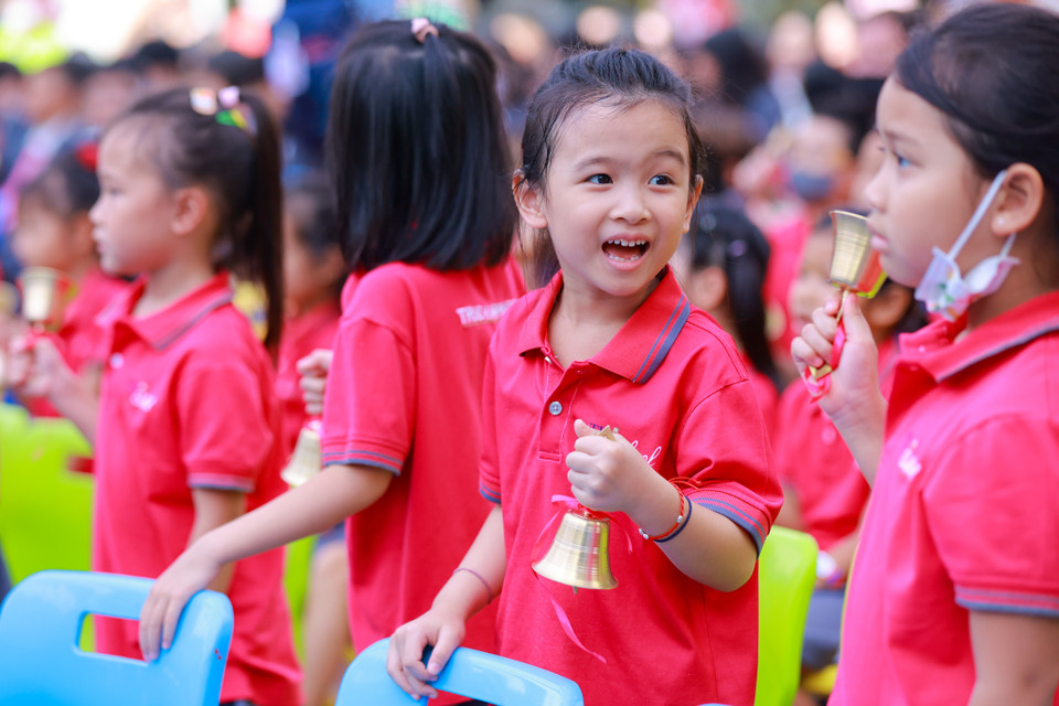 Bằng việc áp dụng cả phương pháp truyền thống và hiện đại trong nhà trường, TH School thực sự là ngôi trường để trẻ em được phát triển toàn diện. (Ảnh: Minh Sơn/Vietnam+)