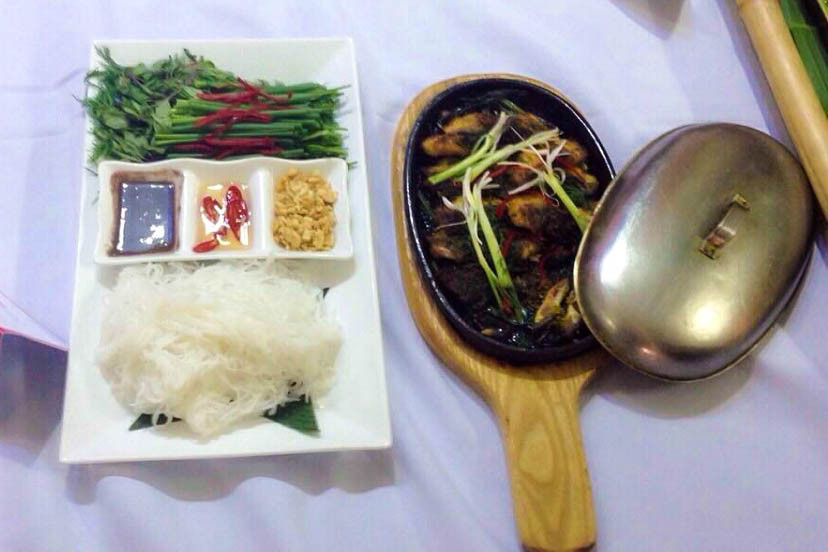 Món 'Chả cá Lã Vọng' của Nguyễn Duy Hiếu đã thực sự chinh phục được những thành viên khó tính nhất trong Ban giám khảo. (Ảnh: Minh Sơn/Vietnam+)