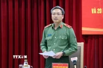Thiếu tướng Nguyễn Quốc Toản, Chánh Văn phòng Bộ Công an. (Ảnh: Phạm Kiên/TTXVN)
