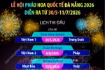 Lễ hội pháo hoa quốc tế Đà Nẵng 2026 diễn ra từ 30/5-11/7/2026