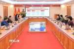 Quang cảnh Hội nghị tại điểm cầu Thông tấn xã Việt Nam. (Ảnh: Lê Đông/TTXVN)