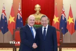 Tổng Bí thư Tô Lâm tiếp Thủ tướng New Zealand Christopher Luxon. (Ảnh: Thống Nhất/TTXVN)