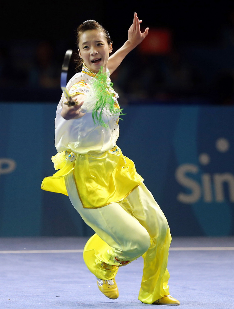 Vận động viên Dương Thúy Vy (Việt Nam) thi đấu chung kết.