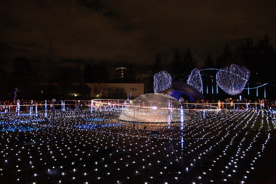 Lễ hội ánh sáng Tokyo 2015 - Rực rỡ đêm Tokyo Midtown. (Ảnh: Nguyễn Tuyến/Vietnam+)