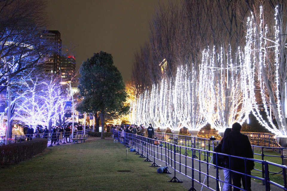 Lễ hội ánh sáng Tokyo 2015 - Rực rỡ đêm Tokyo Midtown. (Ảnh: Nguyễn Tuyến/Vietnam+)