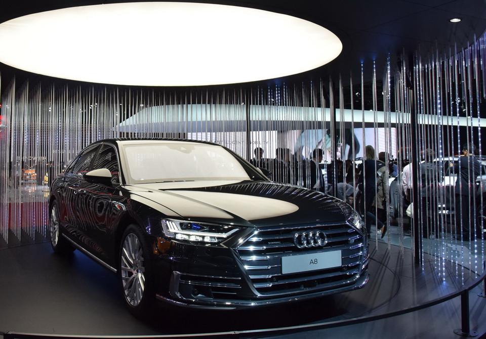 Mẫu xe cao cấp A8 của Audi. (Ảnh: Cẩm Tuyến/Vietnam+)