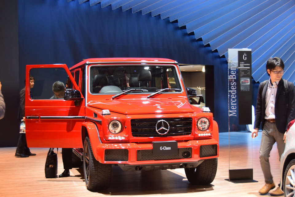 Mẫu xe địa hình của Mercedes-Benz. (Ảnh: Cẩm Tuyến/Vietnam+)