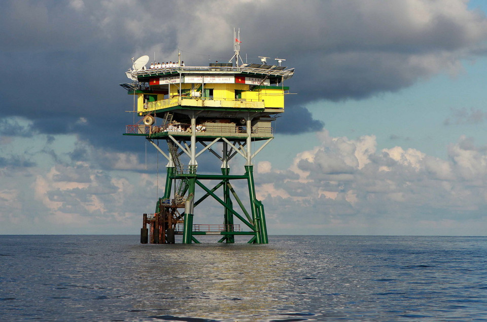 Nhà giàn DK1/21. (Ảnh: Minh Quyết/TTXVN)