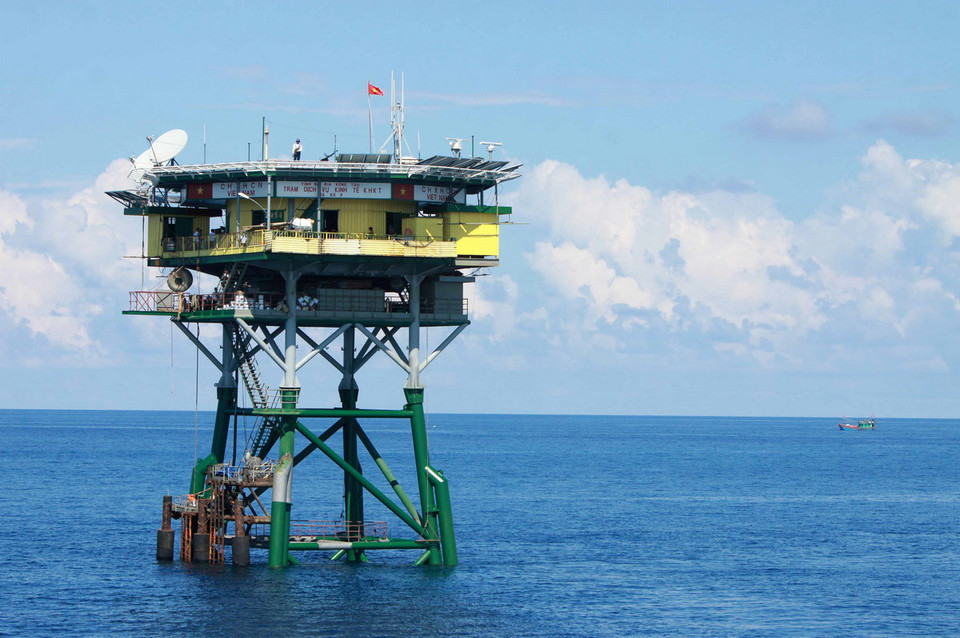 Nhà giàn DK1/21. (Ảnh: Minh Quyết/TTXVN)