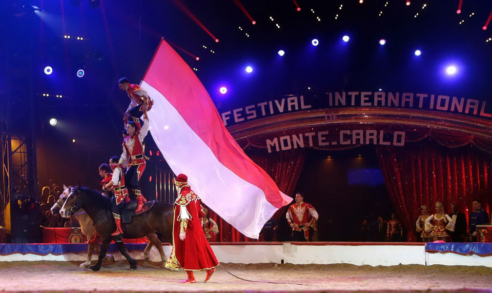 Đoàn xiếc từ Nga đang trình diễn tiết mục Yakov Ek. (Nguồn: Reuters)