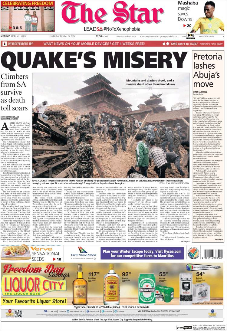 The Star, Nam Phi.