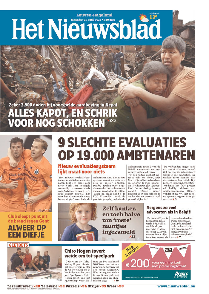 Het Nieuwsblad, Bỉ. 