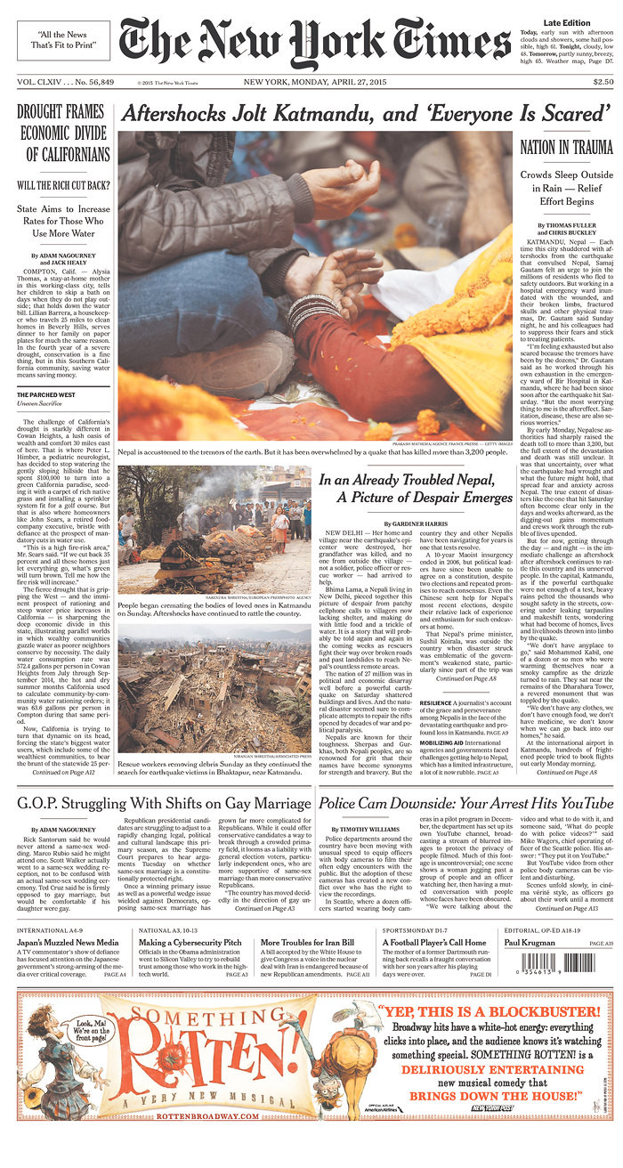 The New York Times, New York, Mỹ.